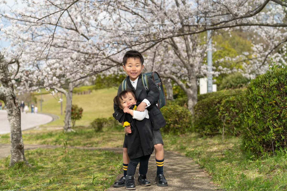 【春の思い出】福津市なまずの里で家族写真&入学記念撮影